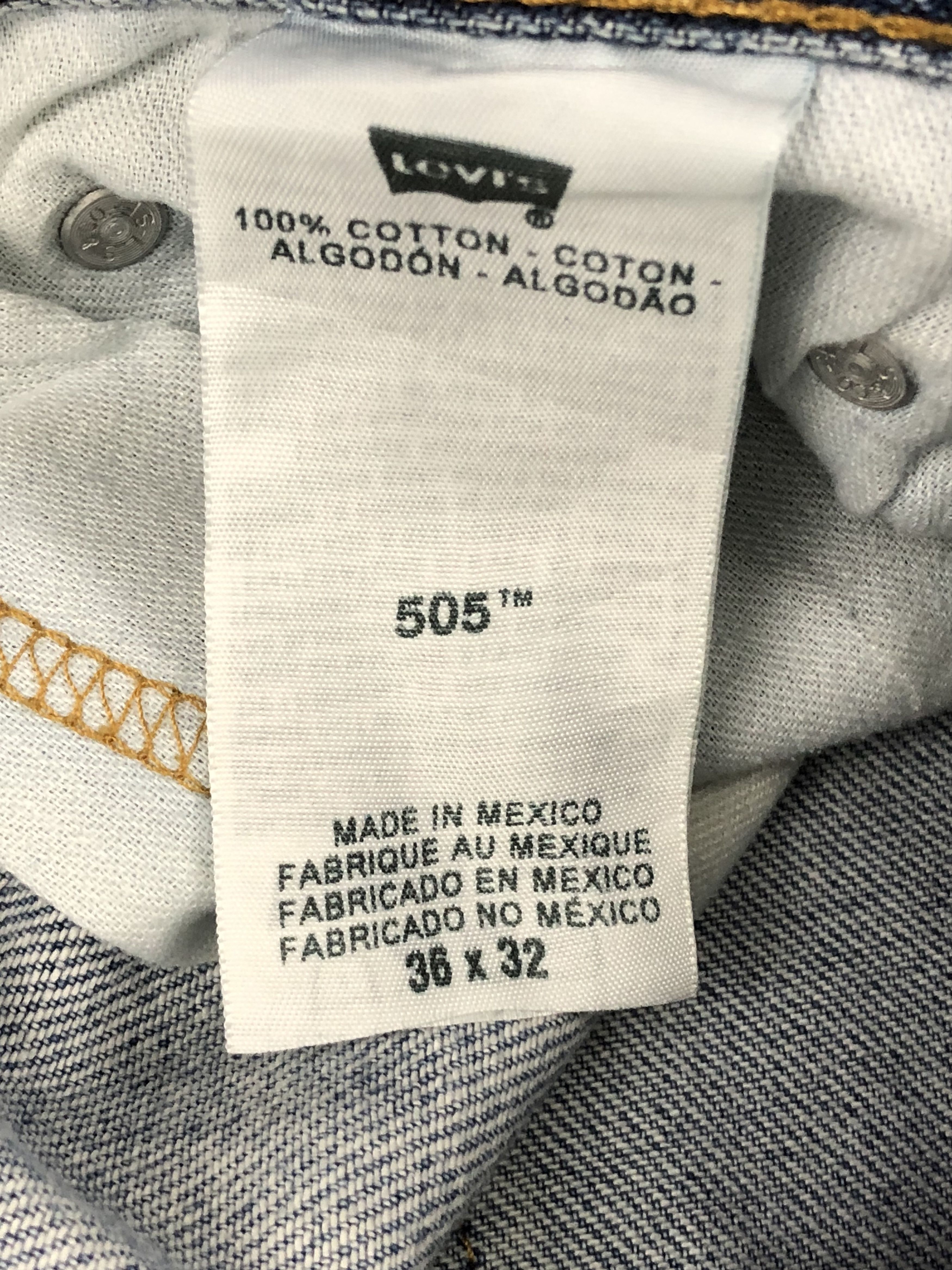 Levi's Vintage Levis 505 Light Washed Jeans DPP0159 Size US 37 - 7 Thumbnail