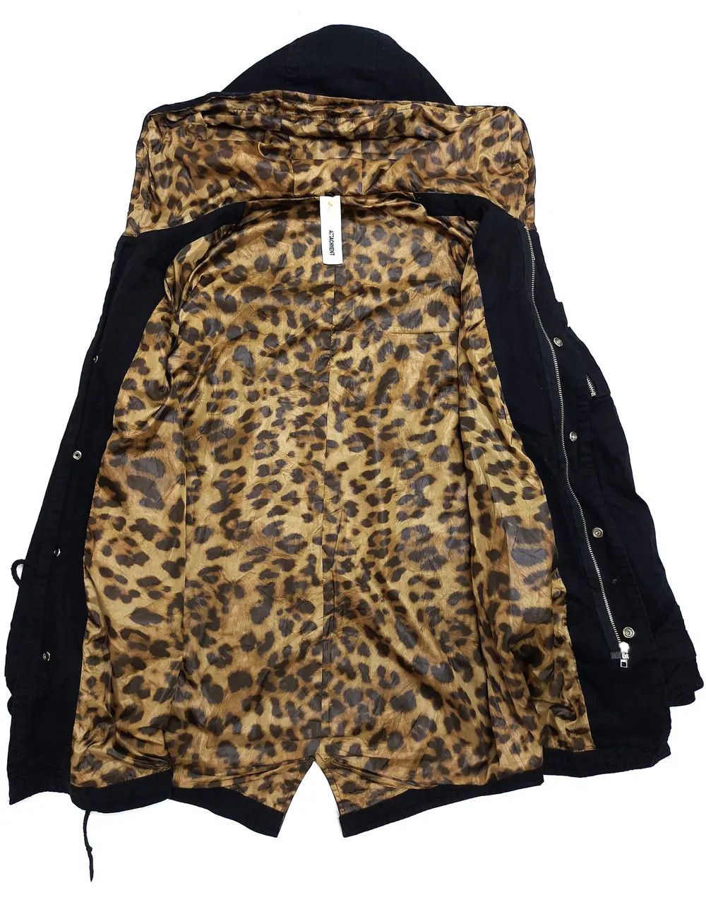 Attachment Rare! Attachment by Kazuyuki Kumagai Black Leopard Parka Size US S / EU 44-46 / 1 - 8 Thumbnail
