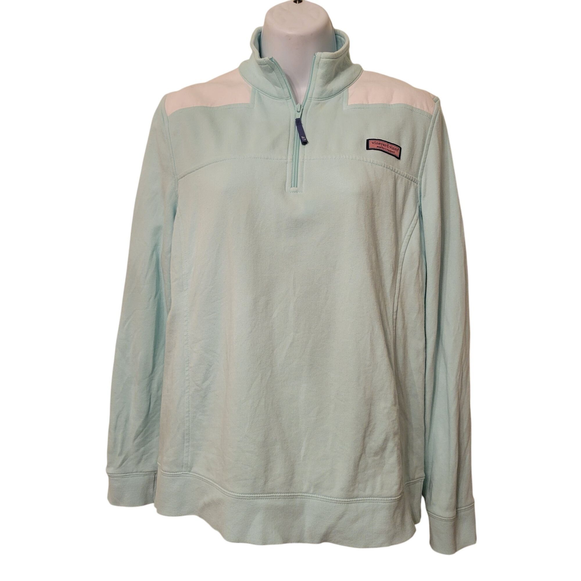 Vineyard Vines Vineyard Vines Zip Sweatshirt M Cotton SHEP Shirt Blue Embro Size M / US 6-8 / IT 42-44 - 2 Thumbnail