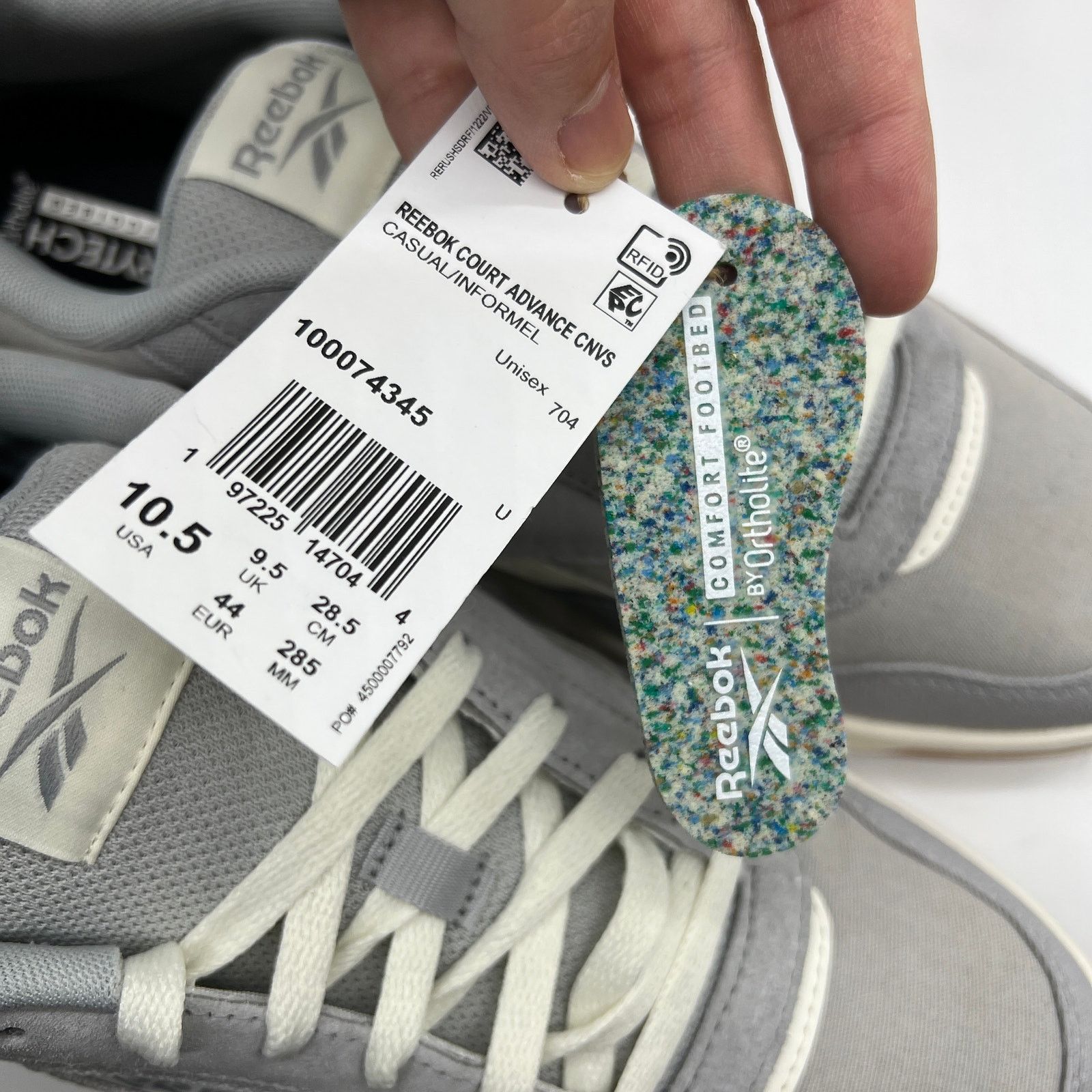 Reebok Reebok Unisex-Adult Court Advance Canvas Sneaker Size US 10.5 / EU 43-44 - 3 Thumbnail