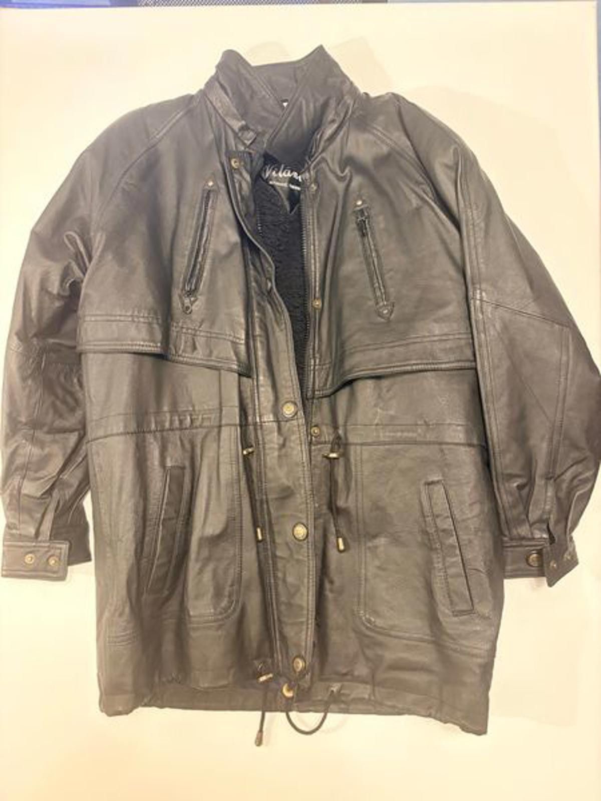 Other Vilanto Authentic Black Leather Jacket (Size L) Size L / US 10 / IT 46 - 1 Thumbnail