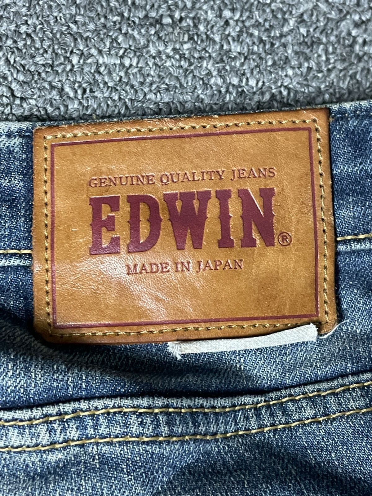 Edwin × Japanese Brand × Vintage Vintage EDWIN Selvedge Dirty Jeans (91) Size US 32 / EU 48 - 14 Thumbnail