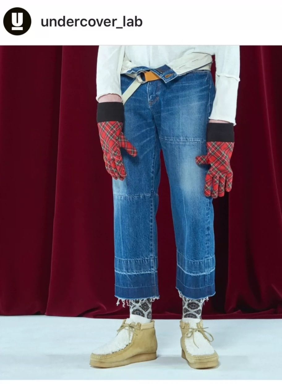 Undercover Limited Edition boots washed to make old whiskers jeans