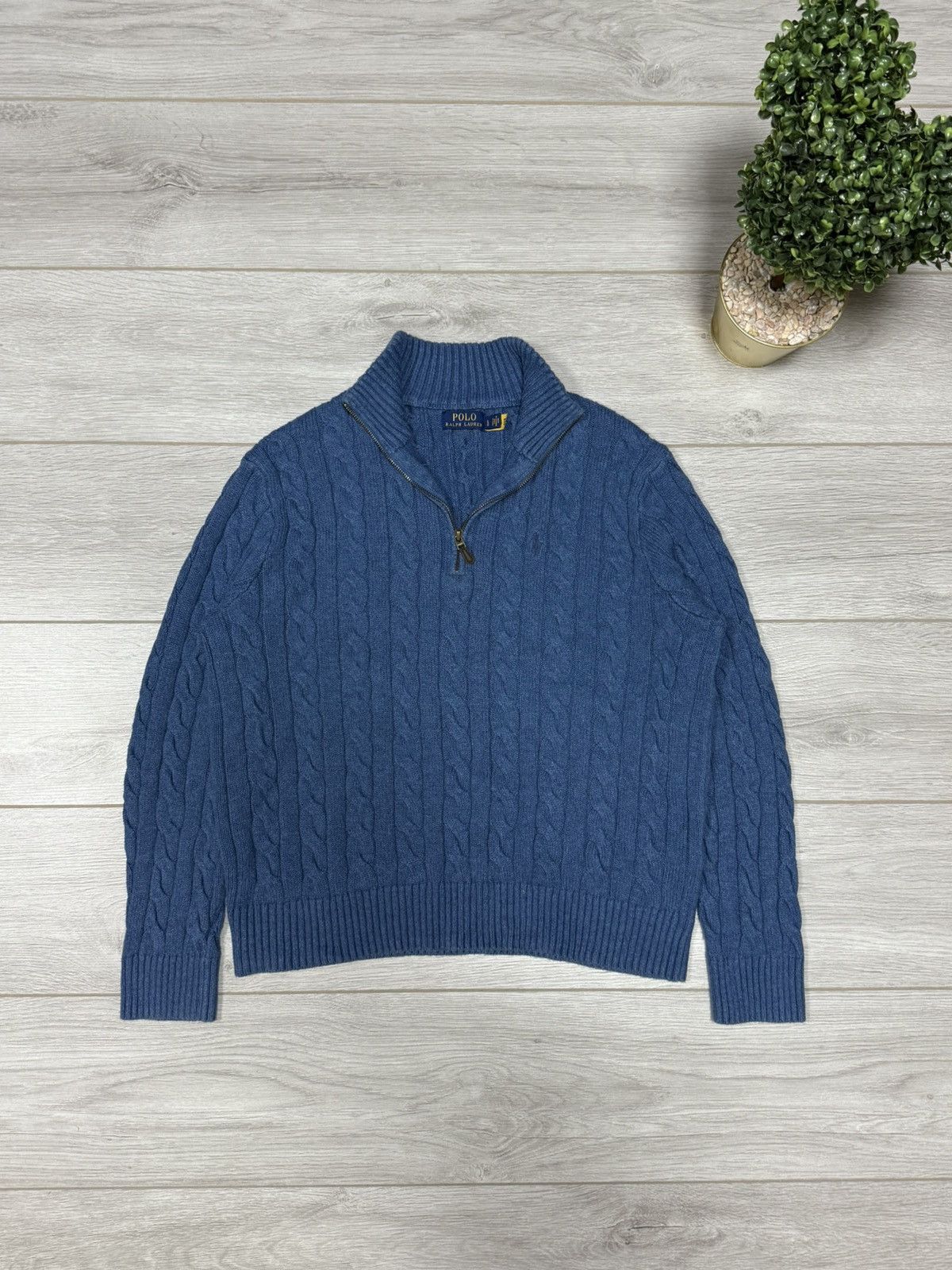Polo Ralph Lauren Polo Ralph Lauren 1/4 zip sweater woven Size US L / EU 52-54 / 3 - 1 Thumbnail