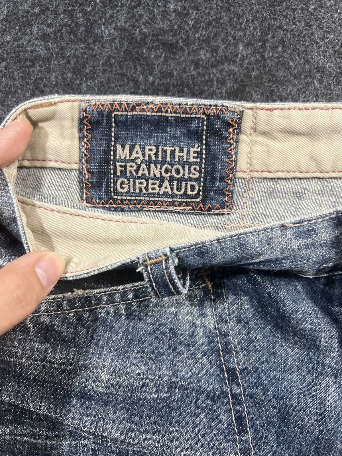 Marithe + Francois Girbaud Marithe Francois Girbaud Baggy Double Knee Faded Jeans Size US 30 / EU 46 - 6 Thumbnail