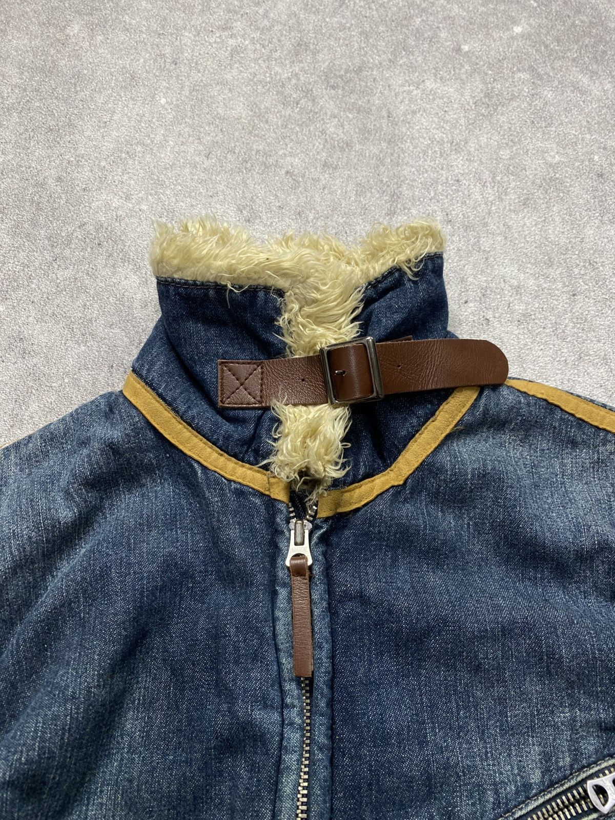 Japanese Brand 2000s Ant Gauge Fur denim jacket Size US M / EU 48-50 / 2 - 7 Thumbnail
