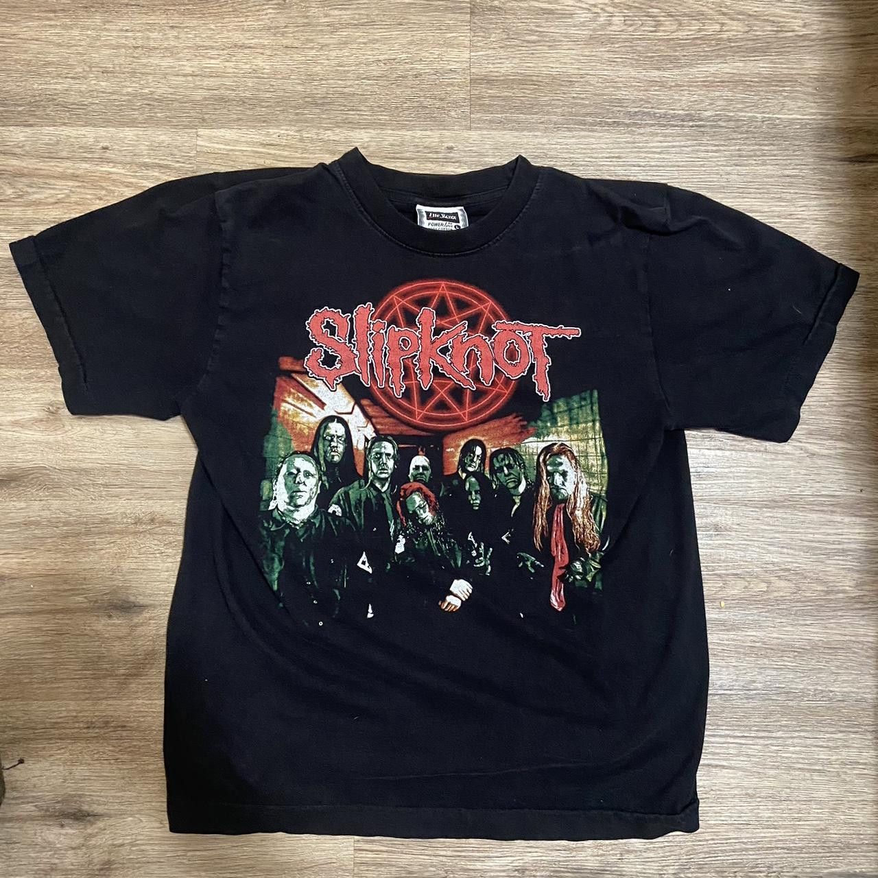 Gildan SLIPKNOT Band T-shirt, Men's S size cotton black type Vintage Second Hand