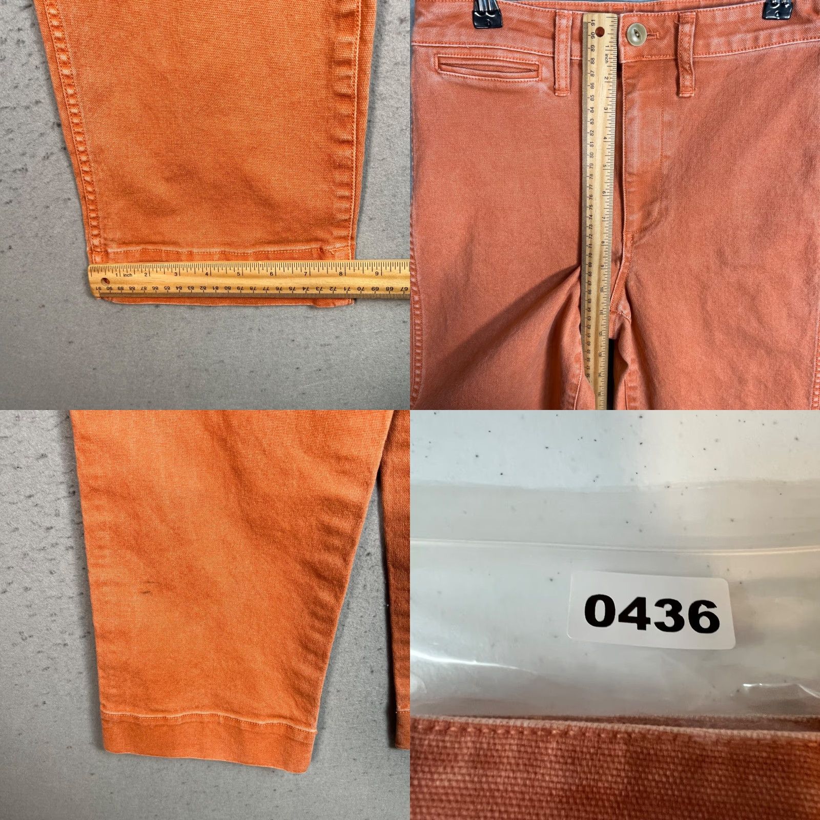 Madewell Madewell Jeans Adult Women 26 Orange High-Rise Straight-Leg Cotton Blend Size 26" / US 2 / IT 38 - 8 Thumbnail