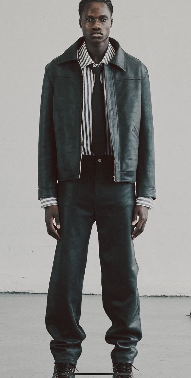 Other ScienceProject Washed Leather Jacket Size US L / EU 52-54 / 3 - 1 Thumbnail