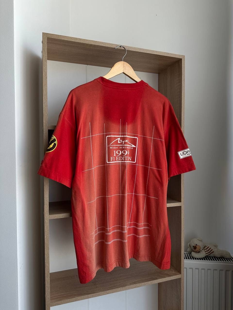 Ferrari × Vintage Vintage Ferrari Racing Formula Uno Red T-Shirt Size US XL / EU 56 / 4 - 14 Thumbnail