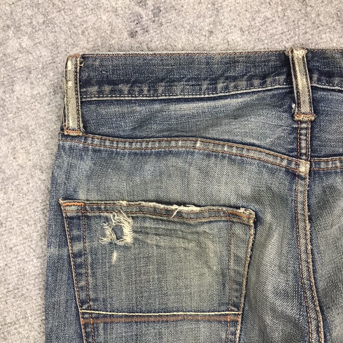 Japanese Brand Abercrombie fitch Distressed denim Japanese style pants Size US 30 / EU 46 - 13 Thumbnail