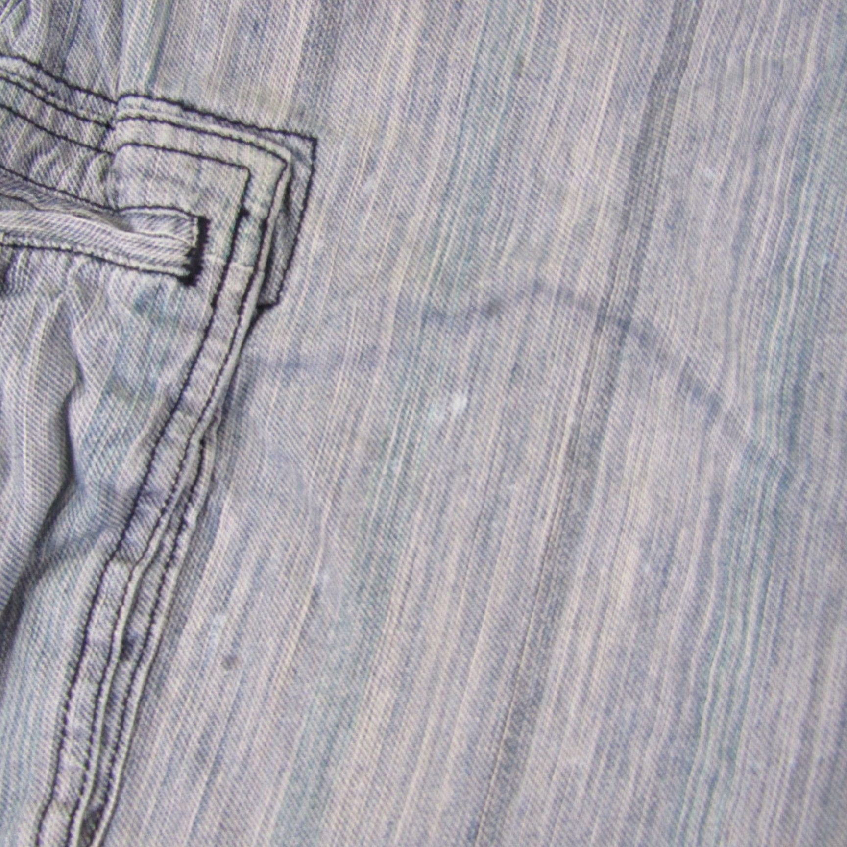 Levi's Levis Silvertab Shorts mens 36 Blue Stripes Twill Cargo Outdoors Workwear Size US 35 - 3 Thumbnail