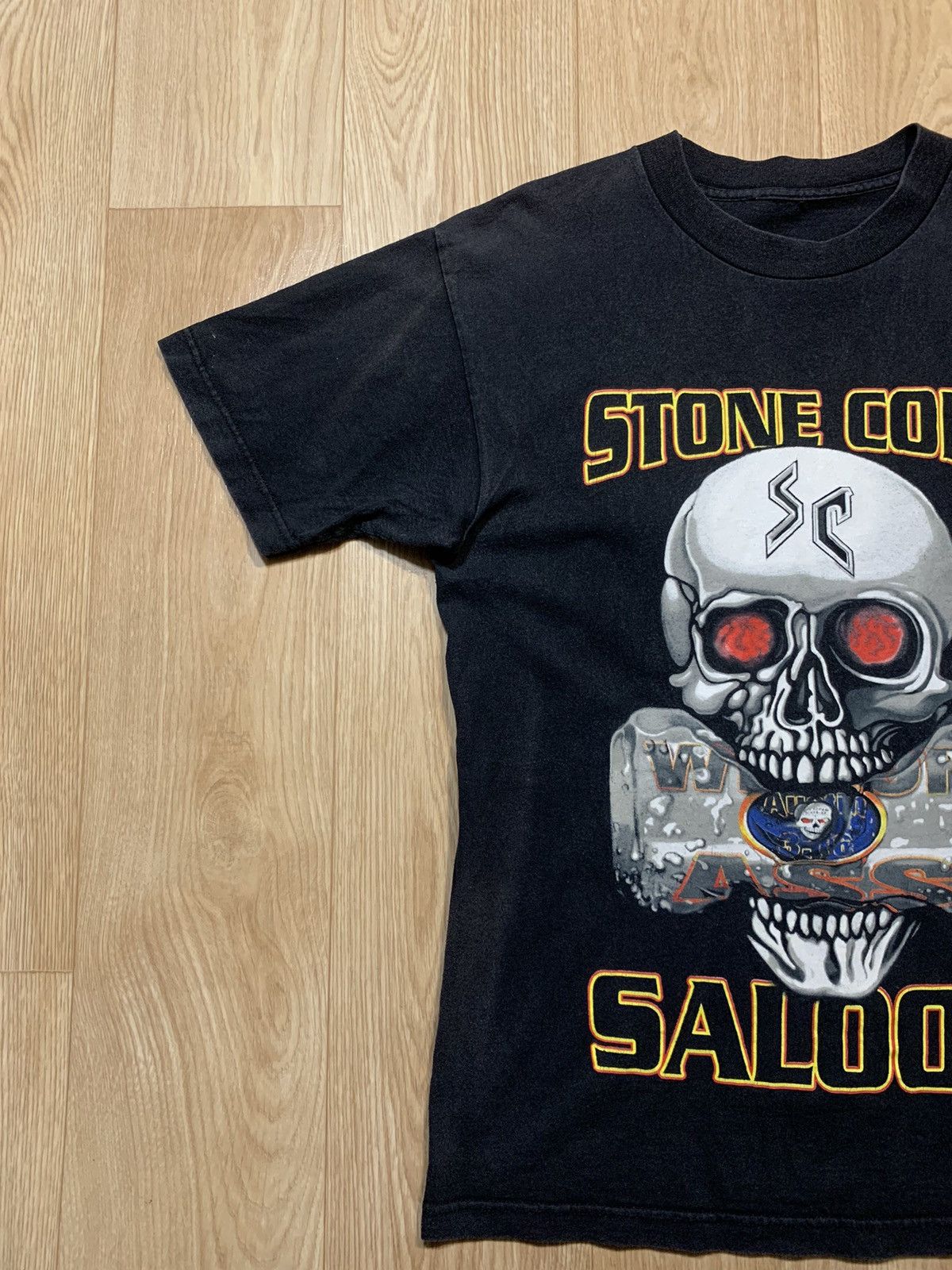 Vintage Vintage Stone Cold Saloon Austin Big Logo T-Shirt Size US M / EU 48-50 / 2 - 4 Thumbnail