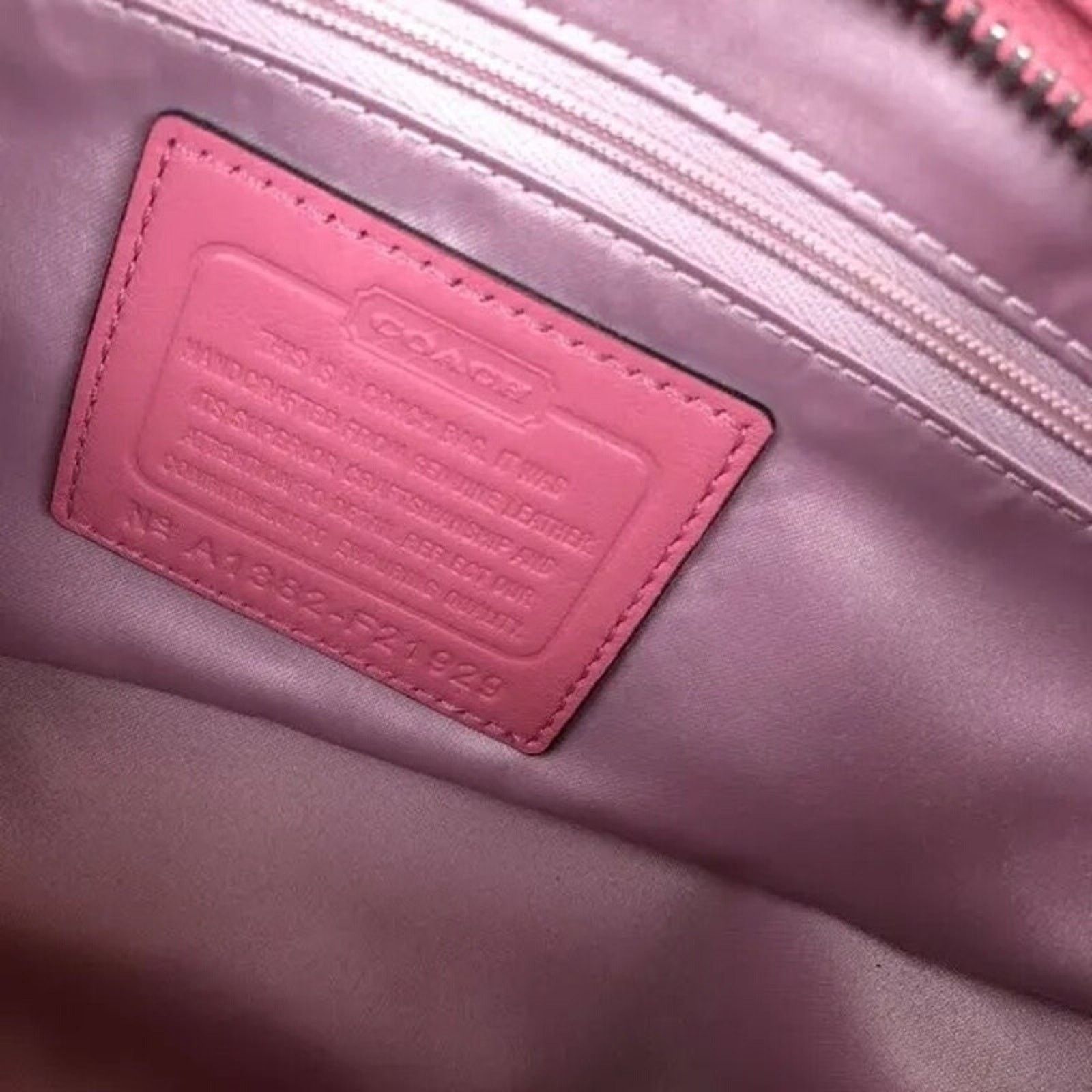 Coach Coach Leather Lace Eyelet Ashley Carryall Purse Pink NWT Size ONE SIZE - 11 Thumbnail