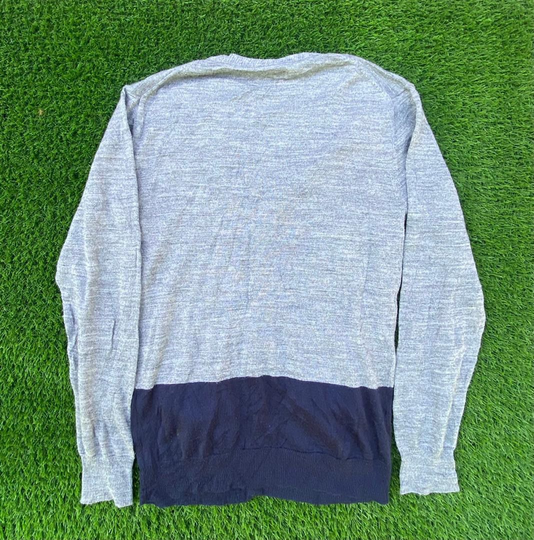 Japanese Brand Rageblue Cardigan Two Tone Colour Double Pocket Size L / US 10 / IT 46 - 2 Thumbnail