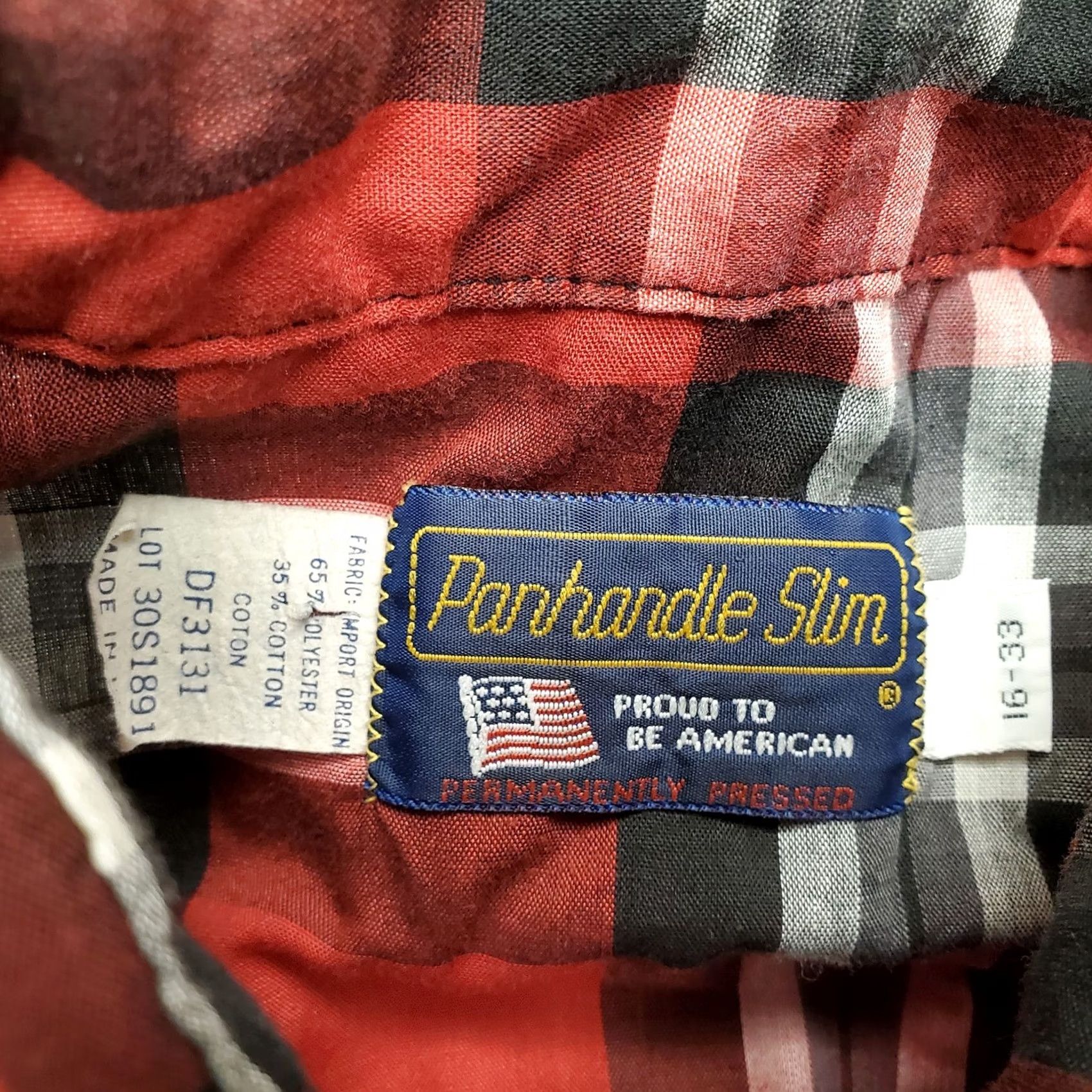 Vintage VINTAGE Panhandle Slim Shirt Men M Red Plaid Snap Western Cowboy Shirt Mens Size US M / EU 48-50 / 2 - 3 Thumbnail