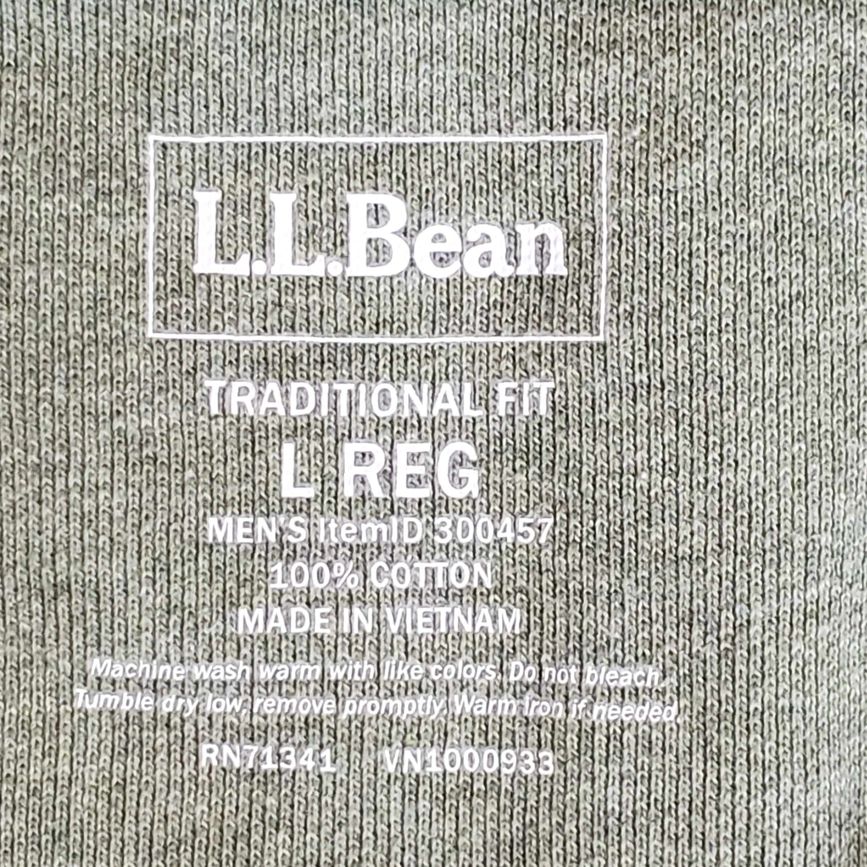 Vintage L.L.Bean Polo Shirt Men’s Olive Green L Regular Short Sleeve Cotton Polo Shirt, Green, Olive, L, Men, 90s? (No) Size US L / EU 52-54 / 3 - 2 Thumbnail