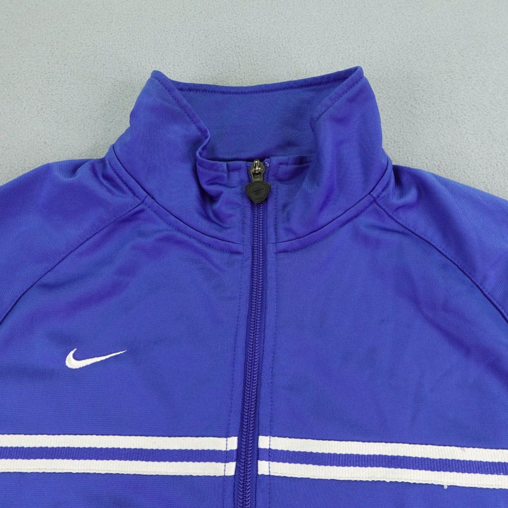 Nike Nike Jacket Mens Medium Blue Track Jacket Full Zip Up Swoosh Outdoor Sports Soccer Zip Pockets Regular Fit 90s? Size US M / EU 48-50 / 2 - 2 Thumbnail
