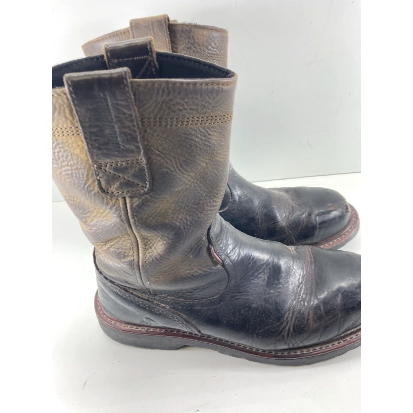 Vintage Wolverine Floorhand Steel Toe Work Boots Men Size 8.5 M Brown Leather W10680 Size US 9 / EU 42 - 7 Thumbnail