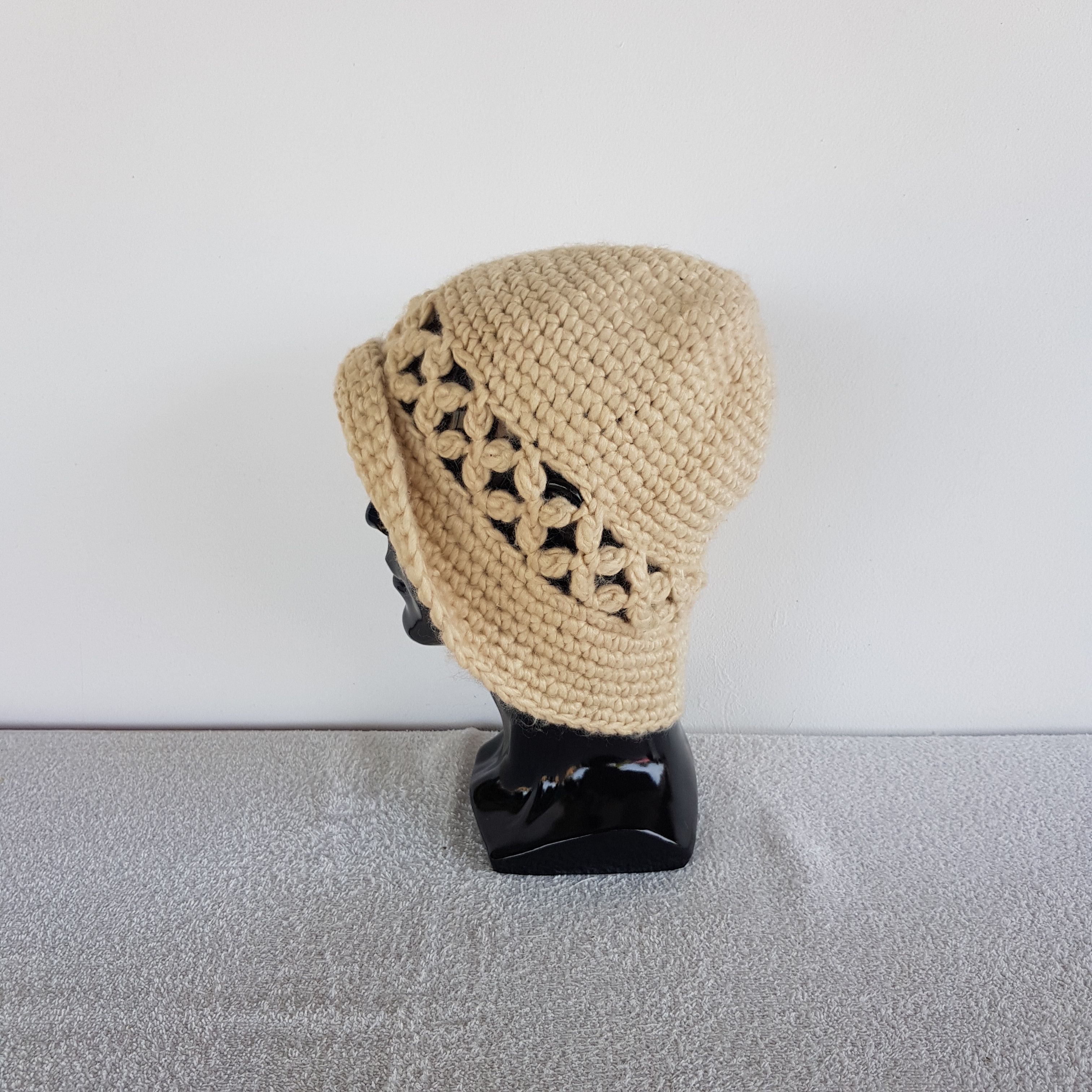 Homespun Knitwear Vintage Mickhel Klein Beanie 90s Knit Crochet Snow Caps Hats Size ONE SIZE - 4 Thumbnail