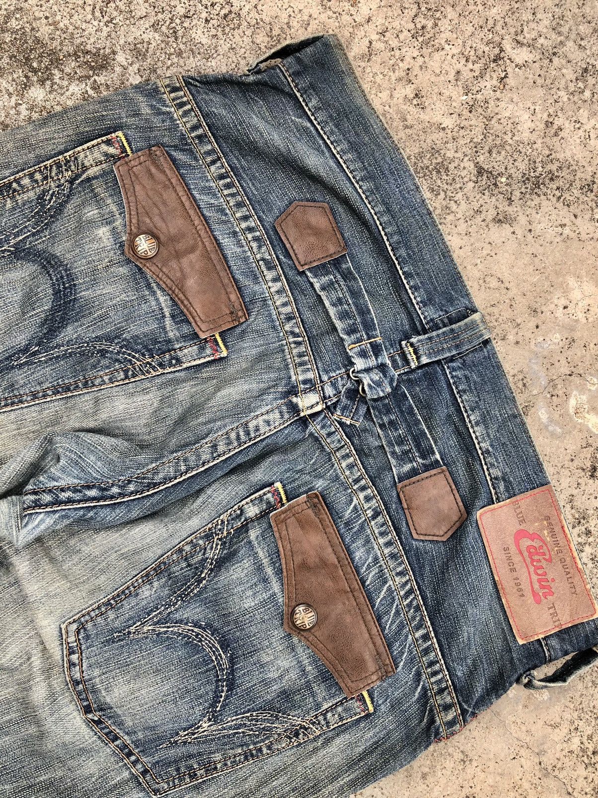Edwin EDWIN BLUE TRIP BUCKLE BACK DISTRESSED DENIM Size US 37 - 8 Thumbnail