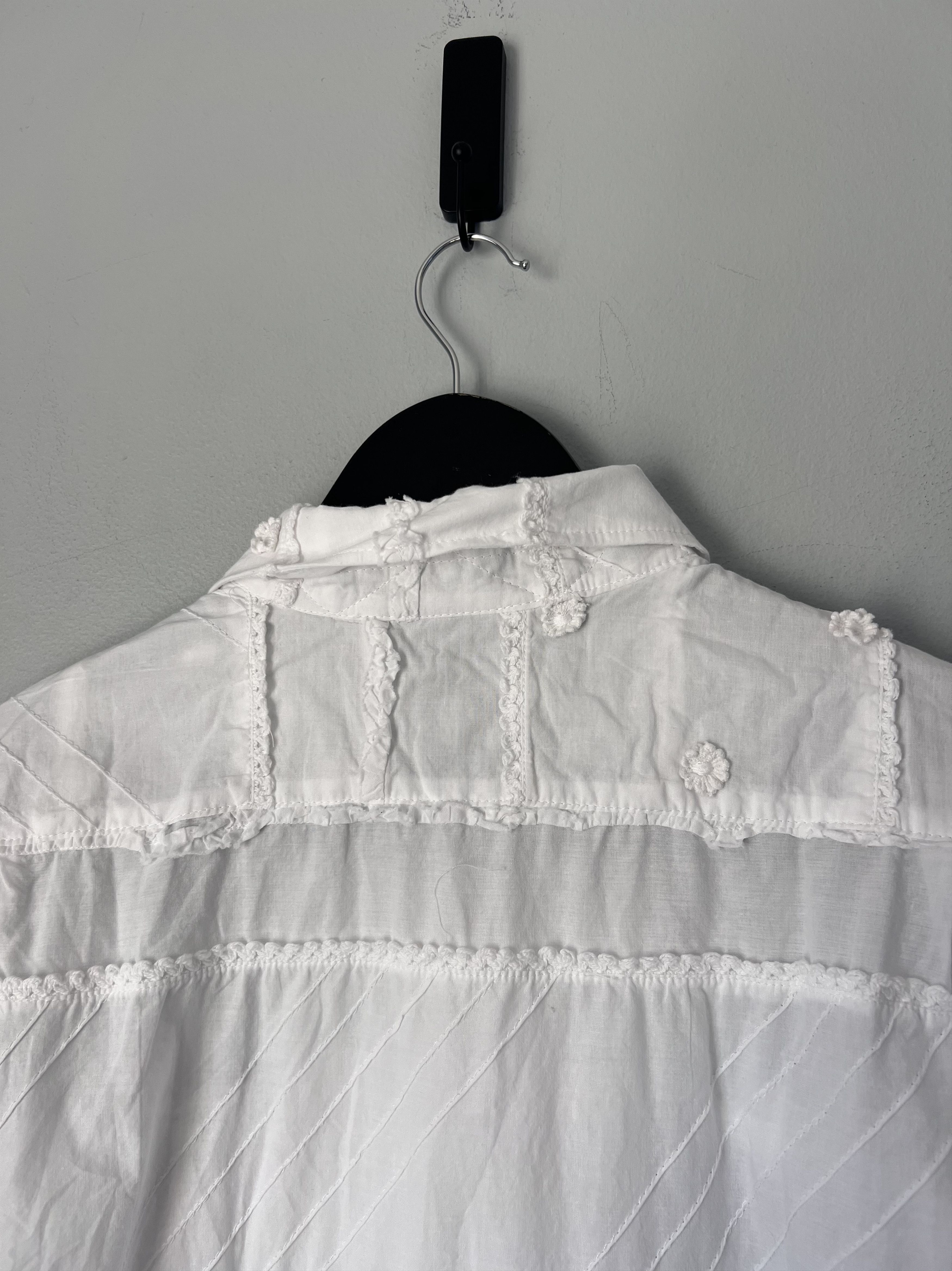 Engineered Garments Engineered Garments Mixed Patchwork Camp Shirt in White Size US M / EU 48-50 / 2 - 6 Thumbnail