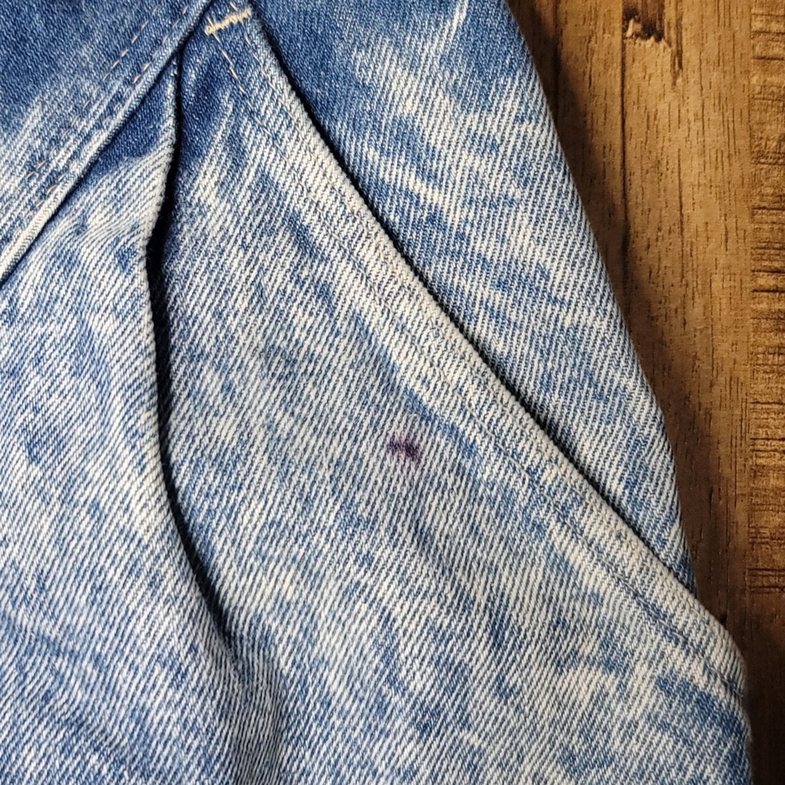 The Unbranded Brand Vtg Candie's Acid Washed Denim Pencil Skirt Size 24" / US 00 / IT 34 - 6 Thumbnail