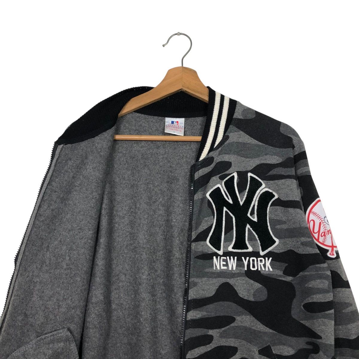 MLB 🔥VINTAGE BOMBER JACKET NY MLB BIG LOGO STREETWEAR Size US M / EU 48-50 / 2 - 14 Thumbnail