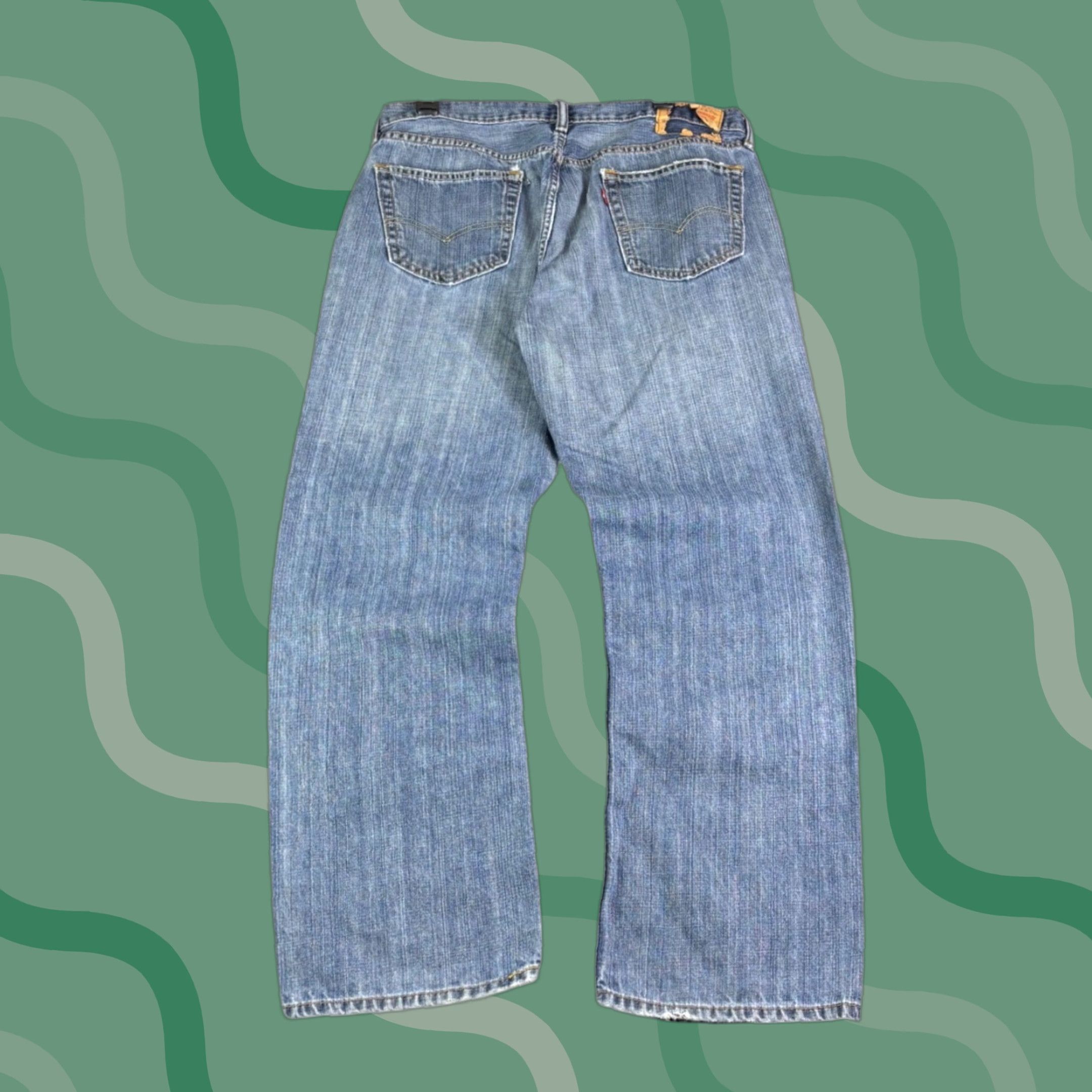 Levi's Levi's 559 Jeans Mens 34x31 Blue Distressed Denim 90s Vtg Relaxed Straight Moderate Rise Casual Pants Size US 34 / EU 50 - 1 Thumbnail