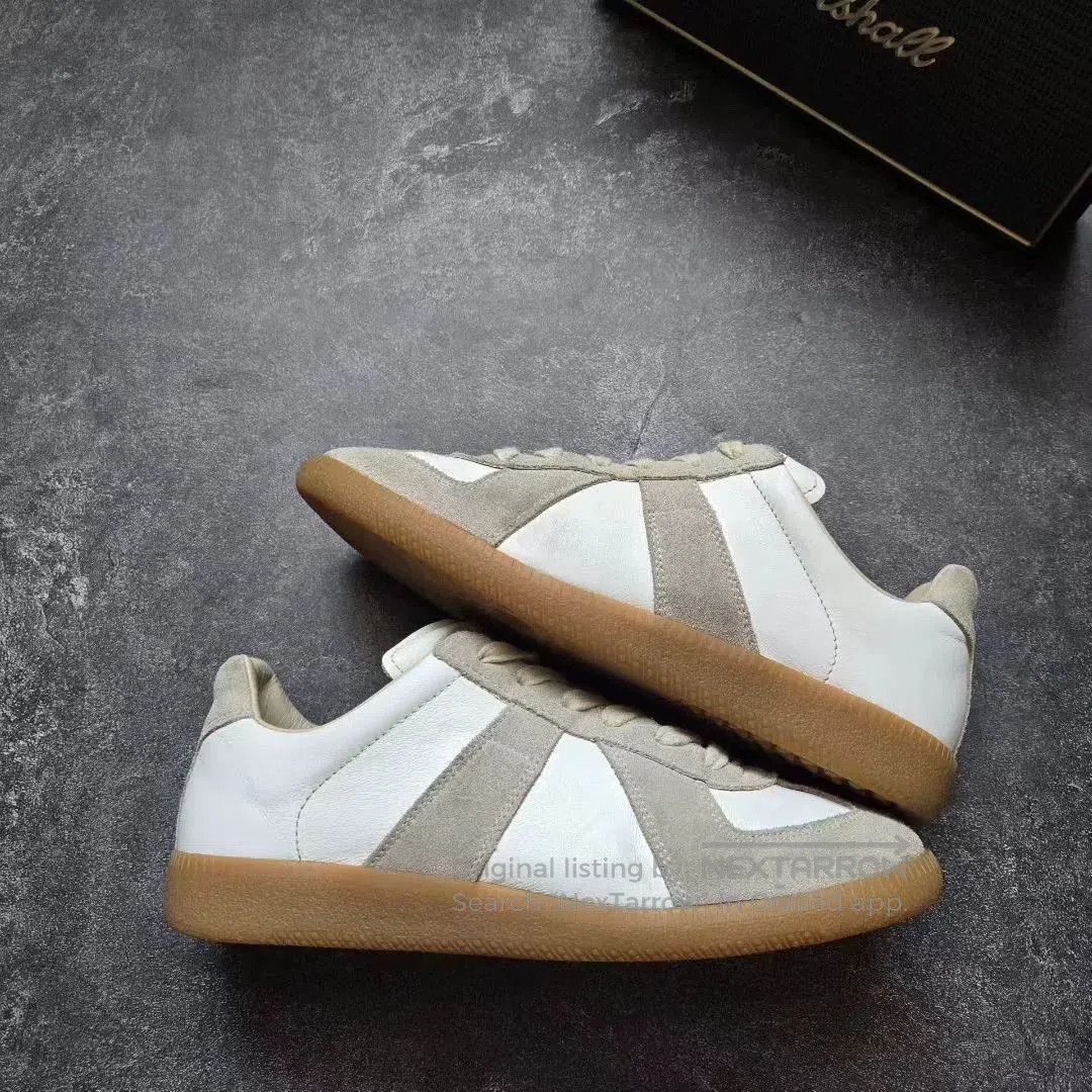 Maison Margiela MAISON MARGIELA Gray White Sneakers. Size US 6 / IT 36 - 4 Thumbnail