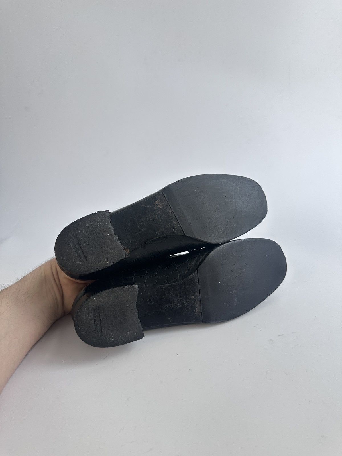Salvatore Ferragamo Salvatore Ferragamo Sport Croc-Embossed Leather Loafers Size US 6 / IT 36 - 9 Thumbnail