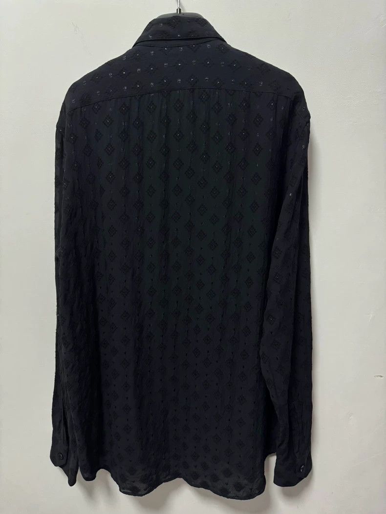 Saint Laurent Paris Saint Laurent Paris 19SS Silk Scale Embroidered Diamond Ch Size US XXS / EU 40 - 2 Thumbnail