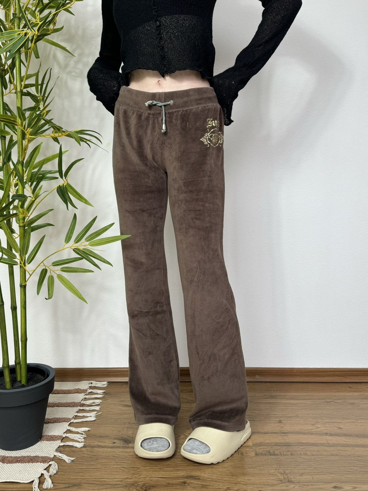 Juicy Couture VINTAGE JUICY COUTURE BROWN PANTS Size 30" / US 8 / IT 44 - 2 Thumbnail