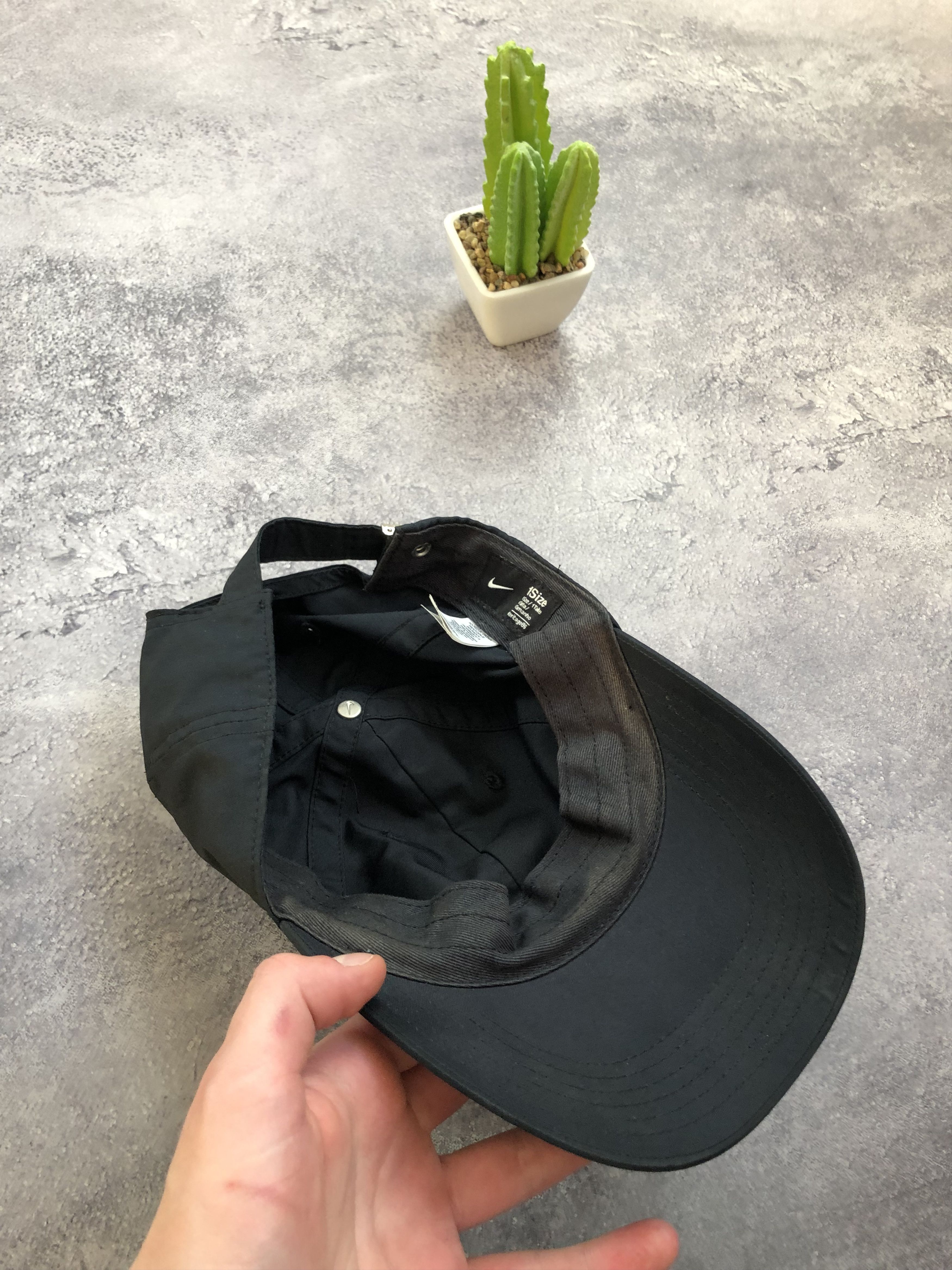 Nike NIKE Hype Metal Logo Streetwear Black Minimalistic Cap Black Size ONE SIZE - 8 Thumbnail