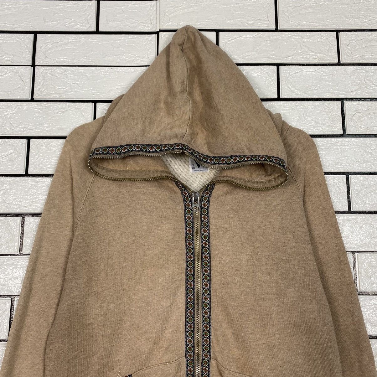 Hysteric Glamour 📌Vintage Zipper Sweater Go Slow Caravan Patchwork Size US M / EU 48-50 / 2 - 4 Thumbnail