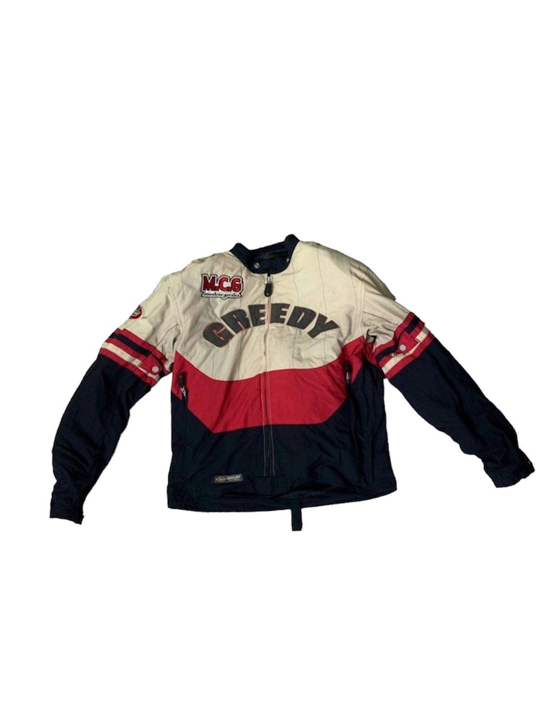 Greedy Genius Vintage greedy motorcycle jacket with padding Size US M / EU 48-50 / 2 - 1 Thumbnail