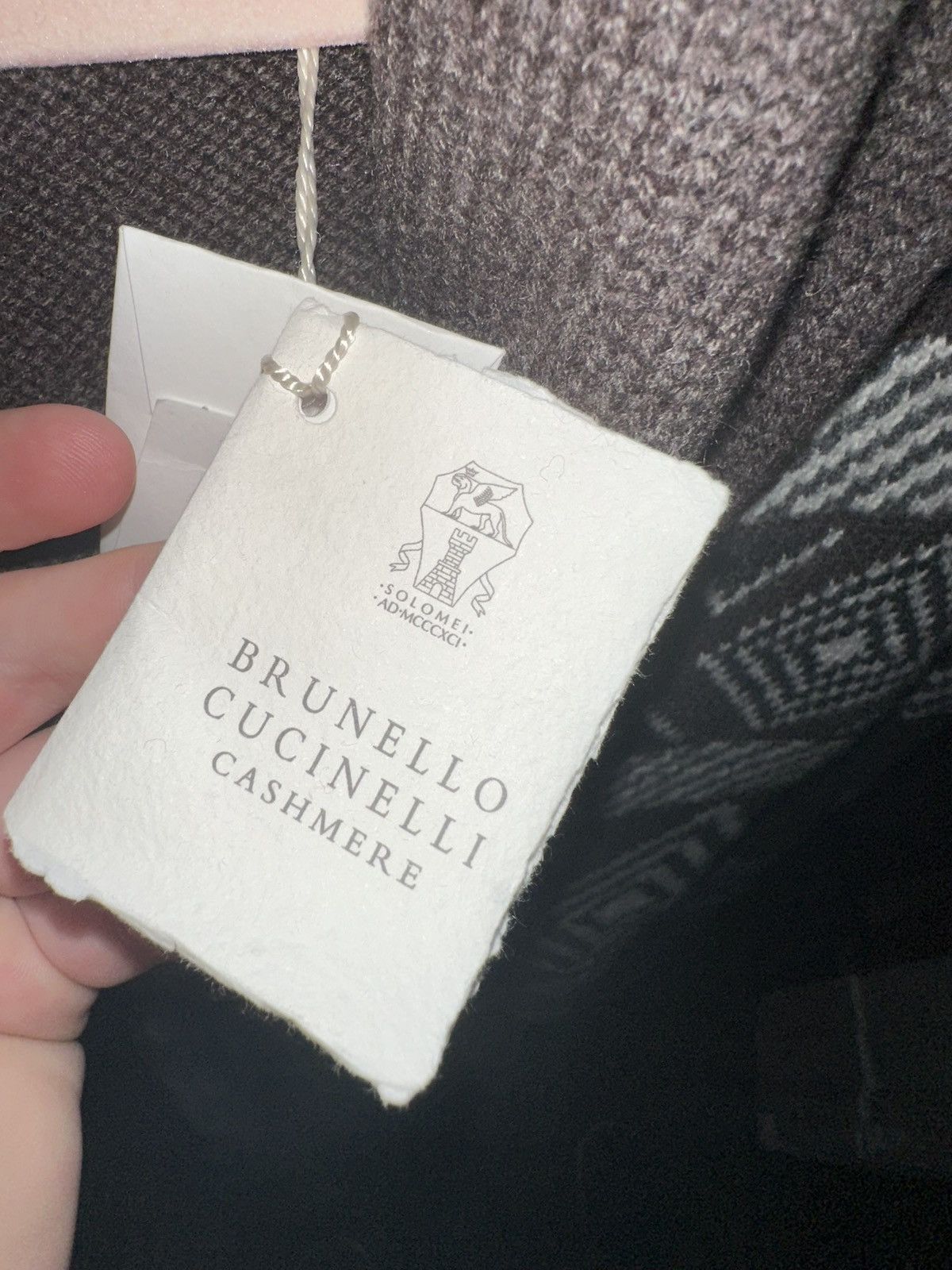 Brunello Cucinelli NWT- Brunello Cucinelli Jacquard Virgin Wool Cardigan IT 52 Size US L / EU 52-54 / 3 - 6 Thumbnail