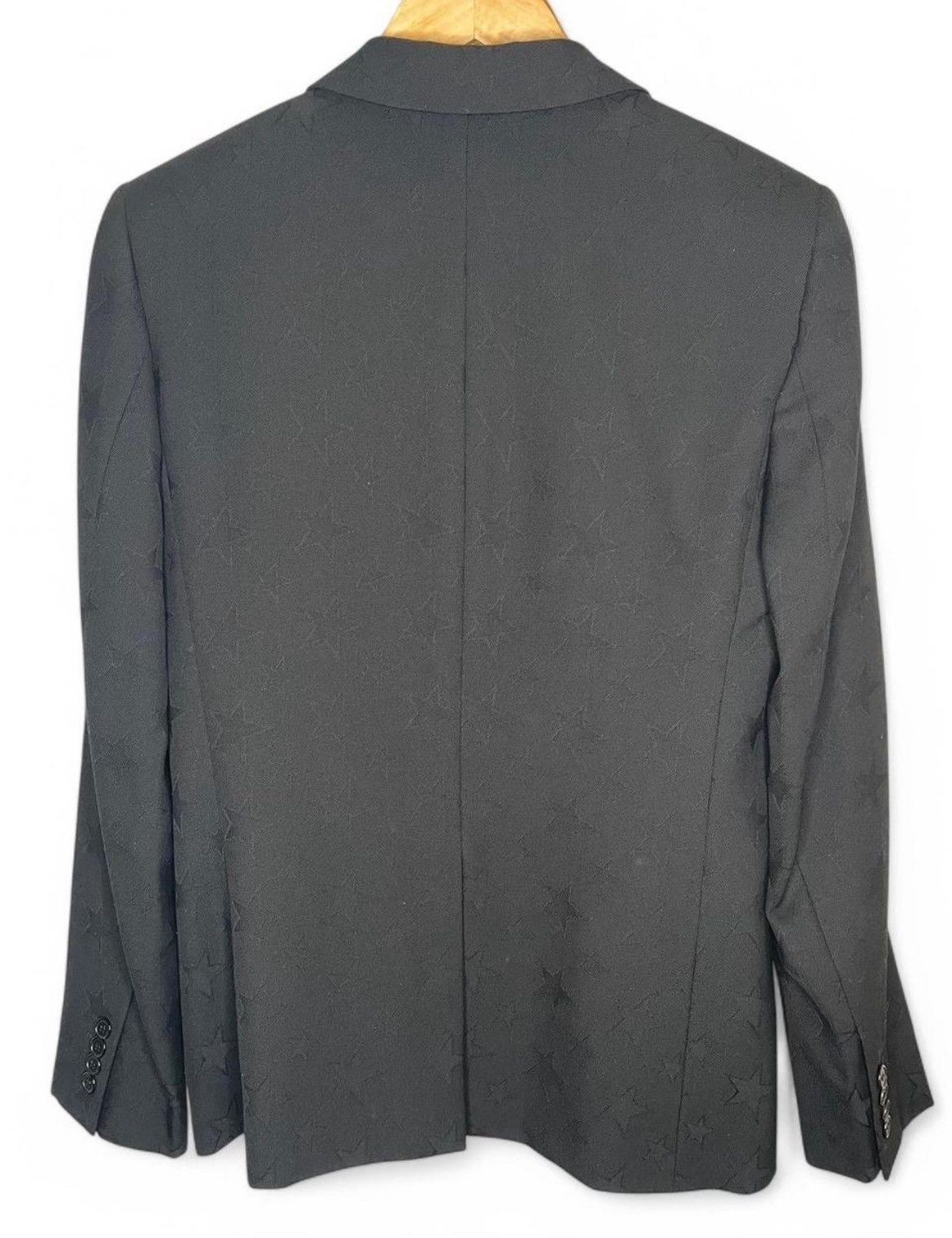 Hedi Slimane × Saint Laurent Paris Saint Laurent Allover Star Print 2B Blazer Jacket size 46 Size 46R - 3 Thumbnail