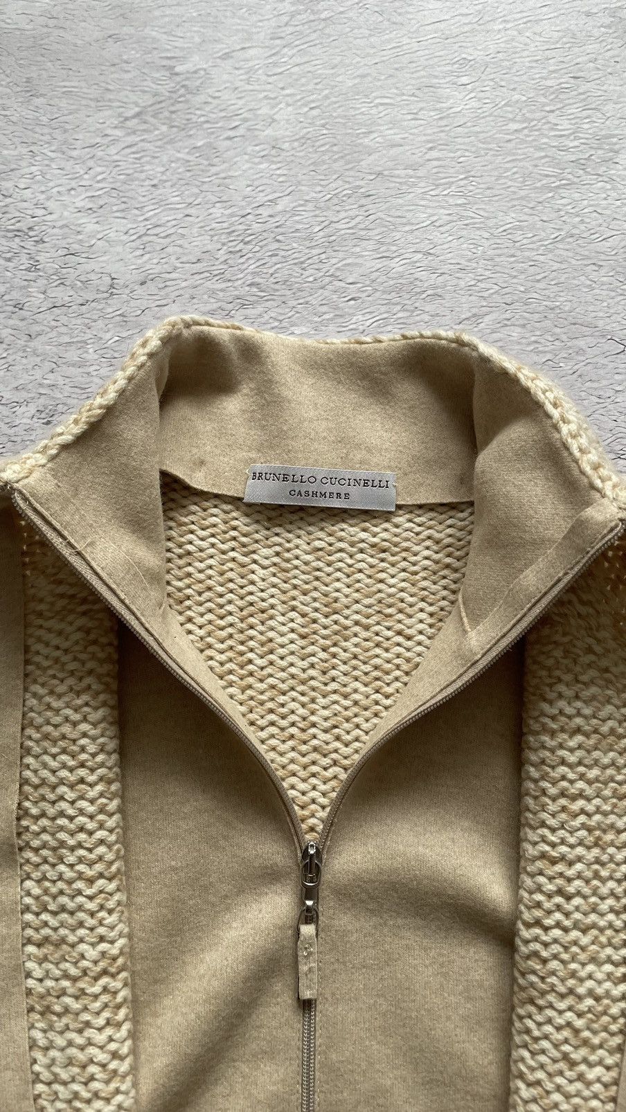 Brunello Cucinelli LUXURY! Brunello Cucinelli Cashmere Zip Up Sweater Lampo Size US S / EU 44-46 / 1 - 6 Thumbnail