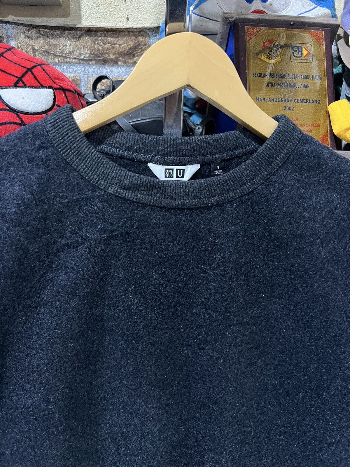 Lemaire × Uniqlo 🔥Uniqlo U Lemaire Mohair Cropped Crewneck Sweatshirt Size US S / EU 44-46 / 1 - 4 Thumbnail