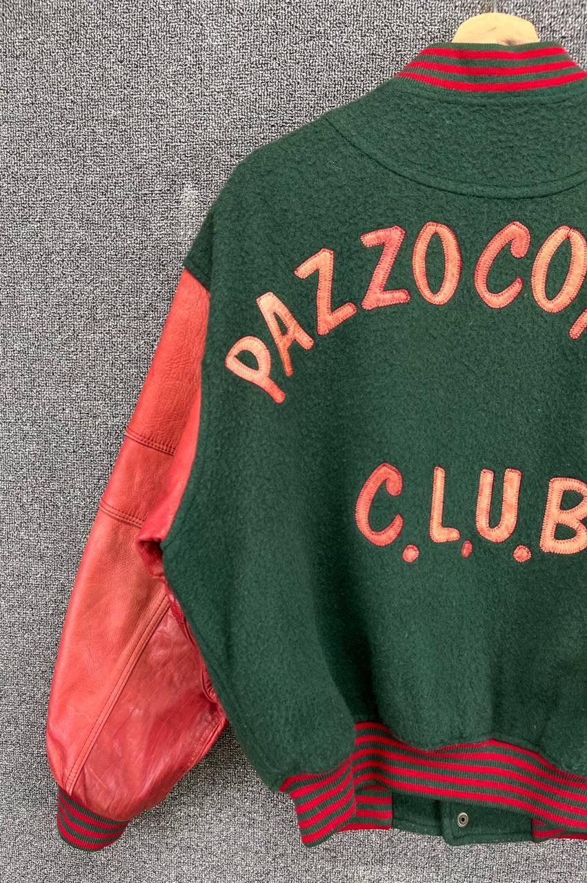 Japanese Brand Vintage Pazzo Club 1986 Rare Wool Varsity Jacket Size US M / EU 48-50 / 2 - 2 Thumbnail