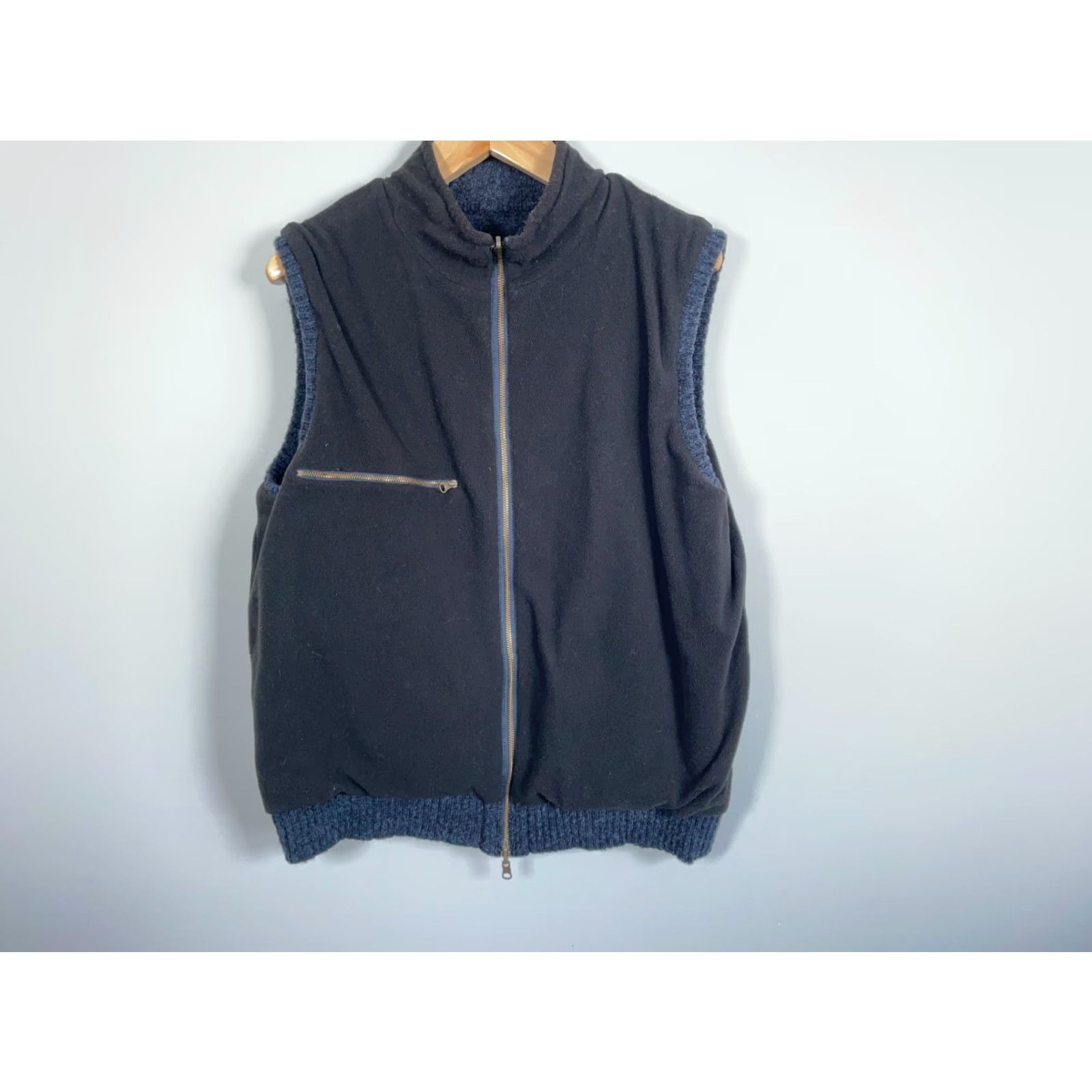 Pendleton Pendleton Wool Reversible Zip Up Vest Men's XL Dark Blue Black Fleece Lining Size US XL / EU 56 / 4 - 3 Thumbnail