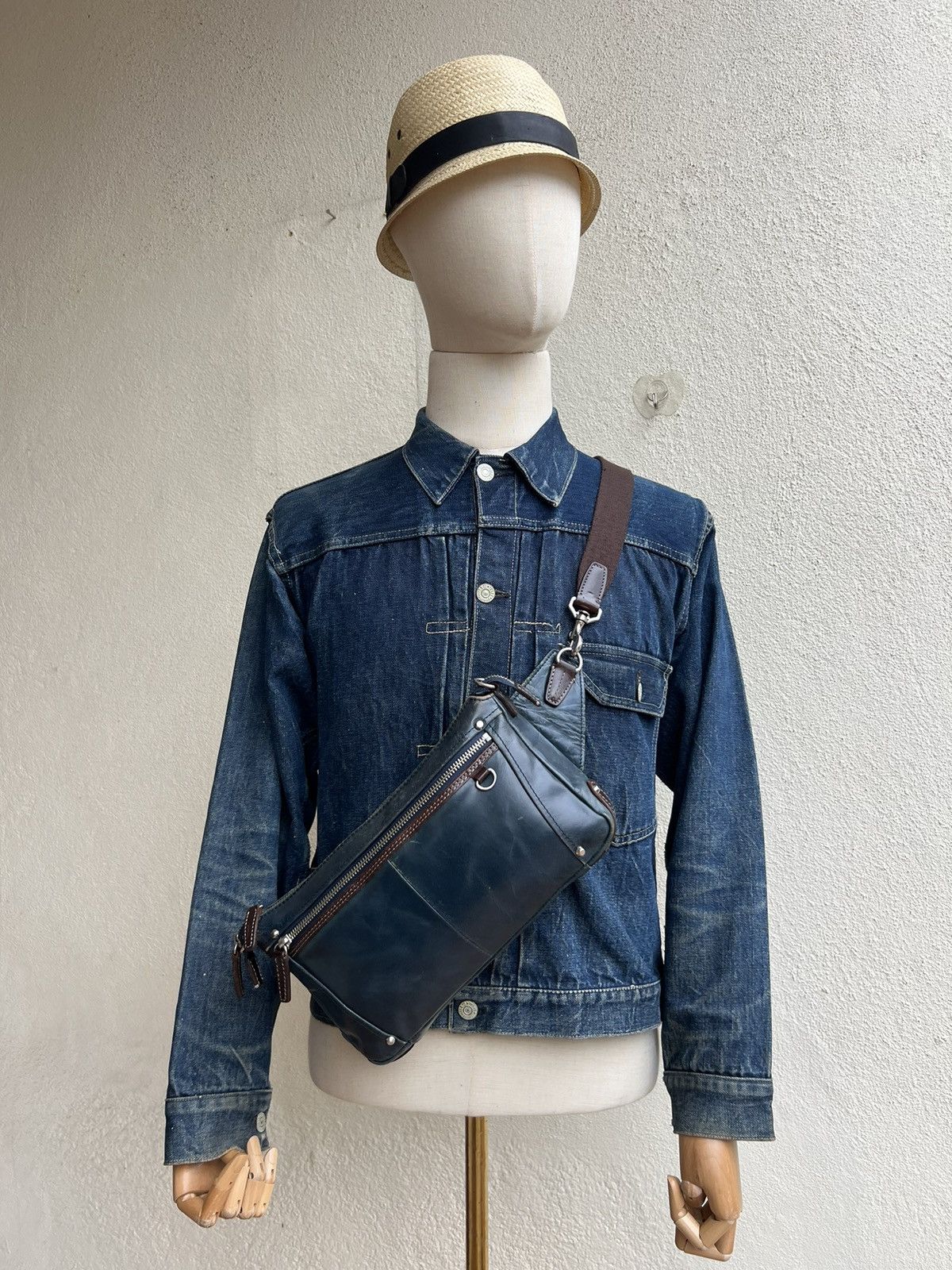 Leather Kiefer Neu Japan Distressed Patina Leather Bag Size ONE SIZE - 21 Thumbnail