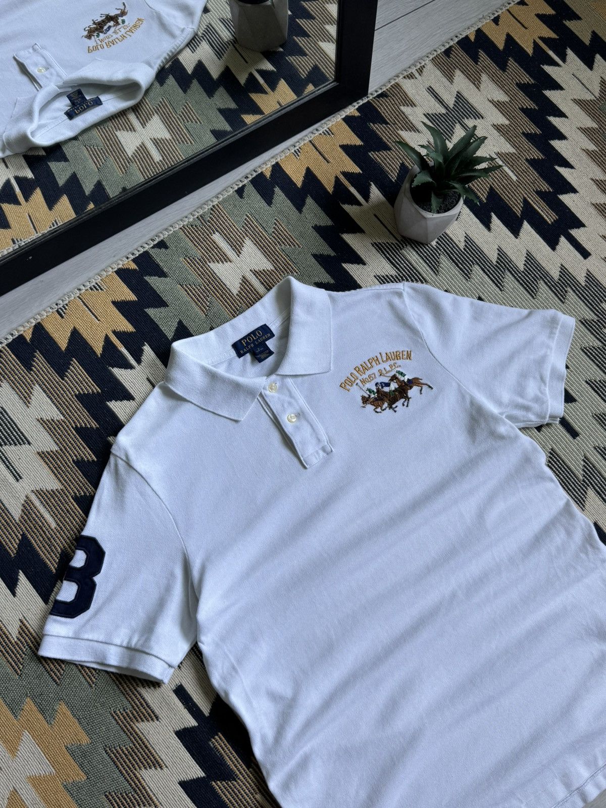 Polo Ralph Lauren Vintage Polo Ralph Lauren #3 Logo Chief Kief T-shirt Size US S / EU 44-46 / 1 - 4 Thumbnail