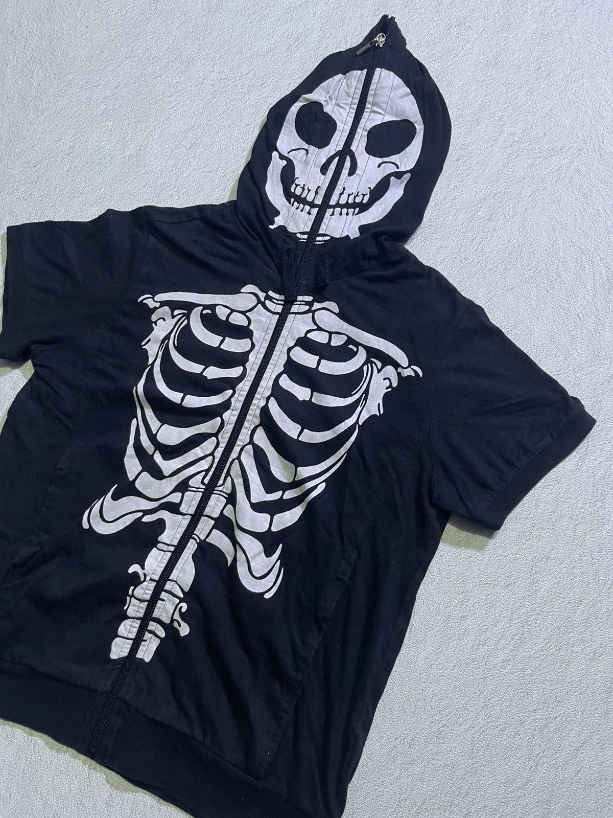 If Six Was Nine Y2K ECOLIER IFSIXWASNINE SKULL FULL ZIPER STYLE SHORT SLEEVE Size US M / EU 48-50 / 2 - 2 Thumbnail