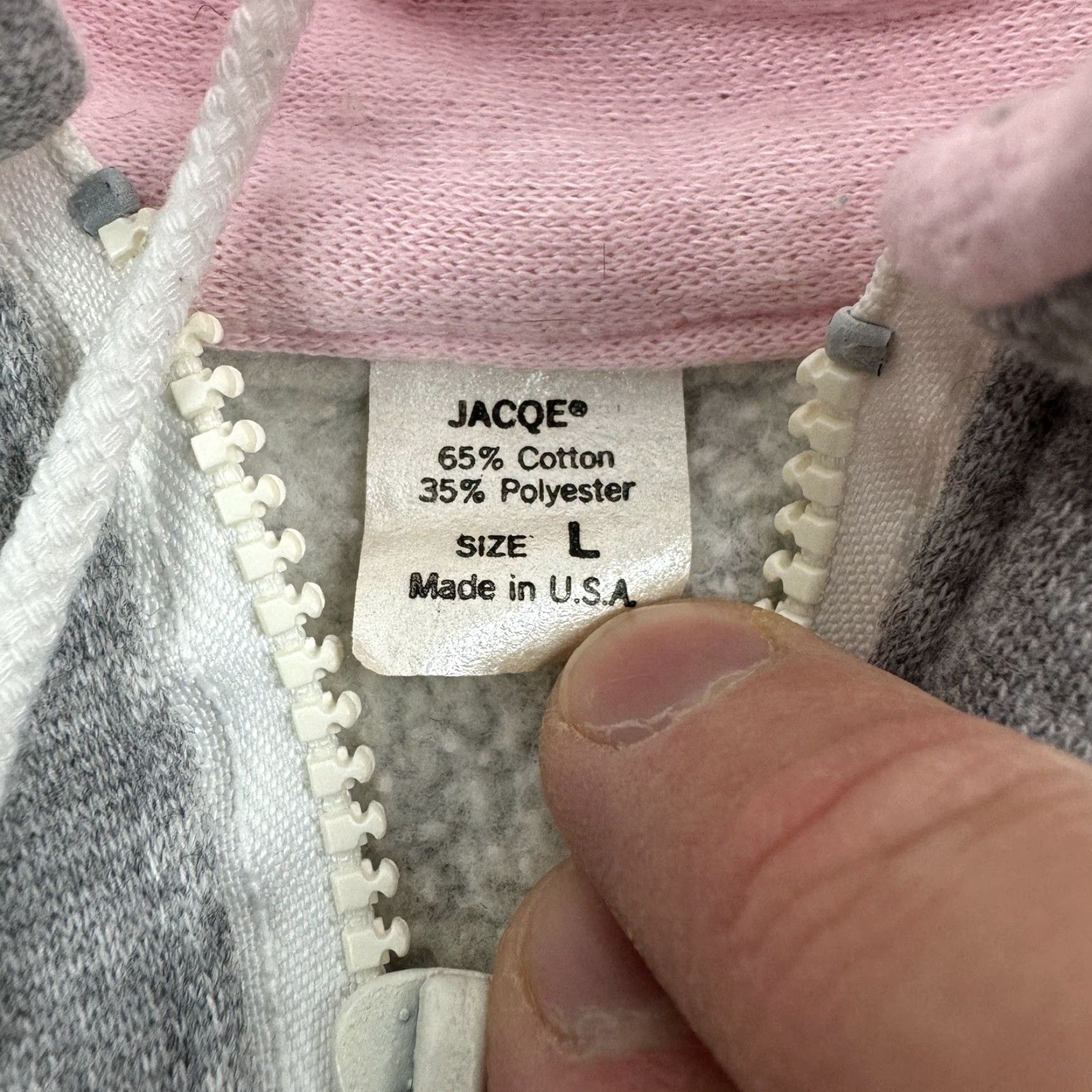 Pinko VINTAGE Jacqe San Francisco Sweatshirt Shirt Adult Large Gray 1970s Quarter Zip 1970s Mens Pullover Small Details: Solid, Zip, Collared Mens Size US L / EU 52-54 / 3 - 4 Thumbnail