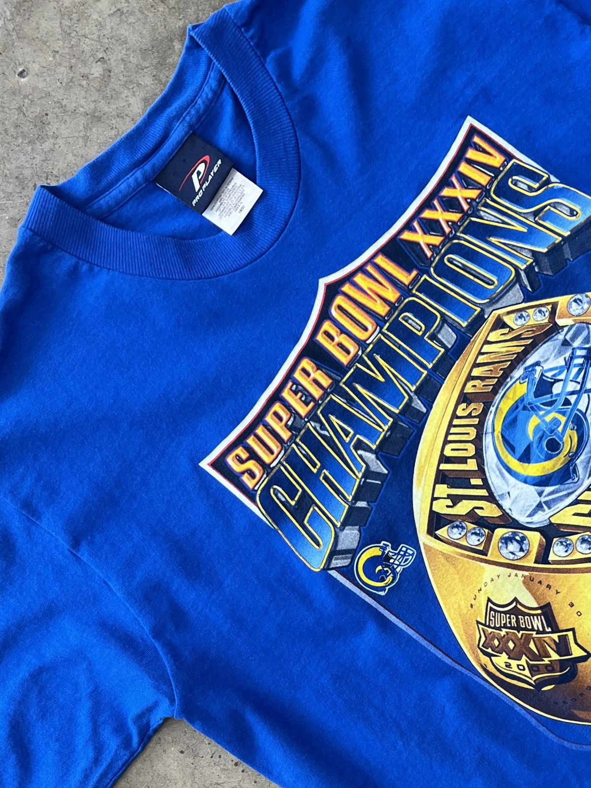 NFL Vintage Super Bowl XXXIV Champions St. Louis Rams Youth XL Size US S / EU 44-46 / 1 - 1 Thumbnail