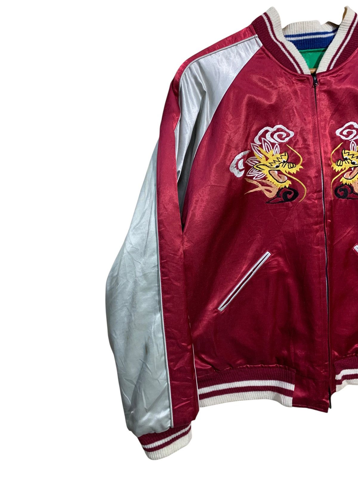 Japanese Brand 🔥VTG SUKAJAN SOUVENIR JACKETS SATEEN/RAYON REVERSIBLE Size US M / EU 48-50 / 2 - 4 Thumbnail