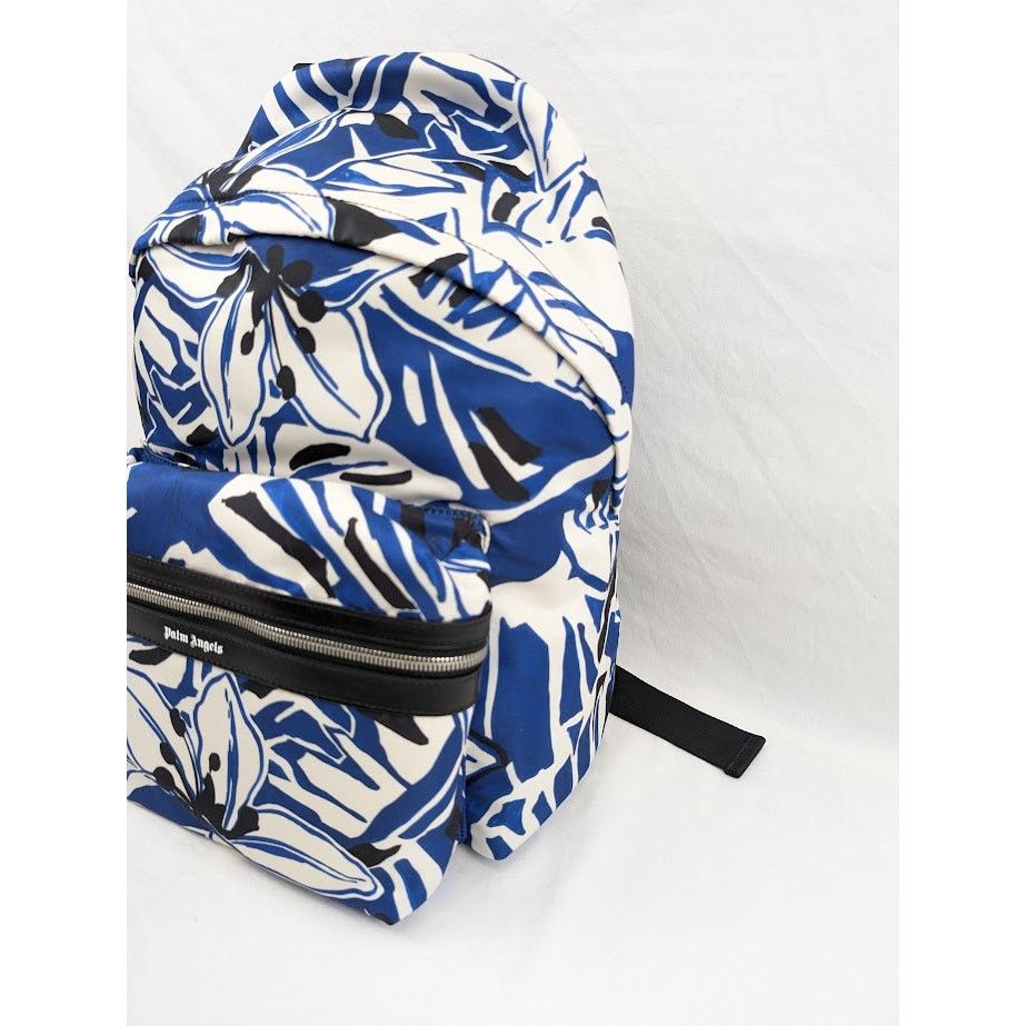 Palm Angels o1rshd1 Size: OS / Macro Hibiscus Backpack in Blue/Off White Size ONE SIZE - 5 Thumbnail