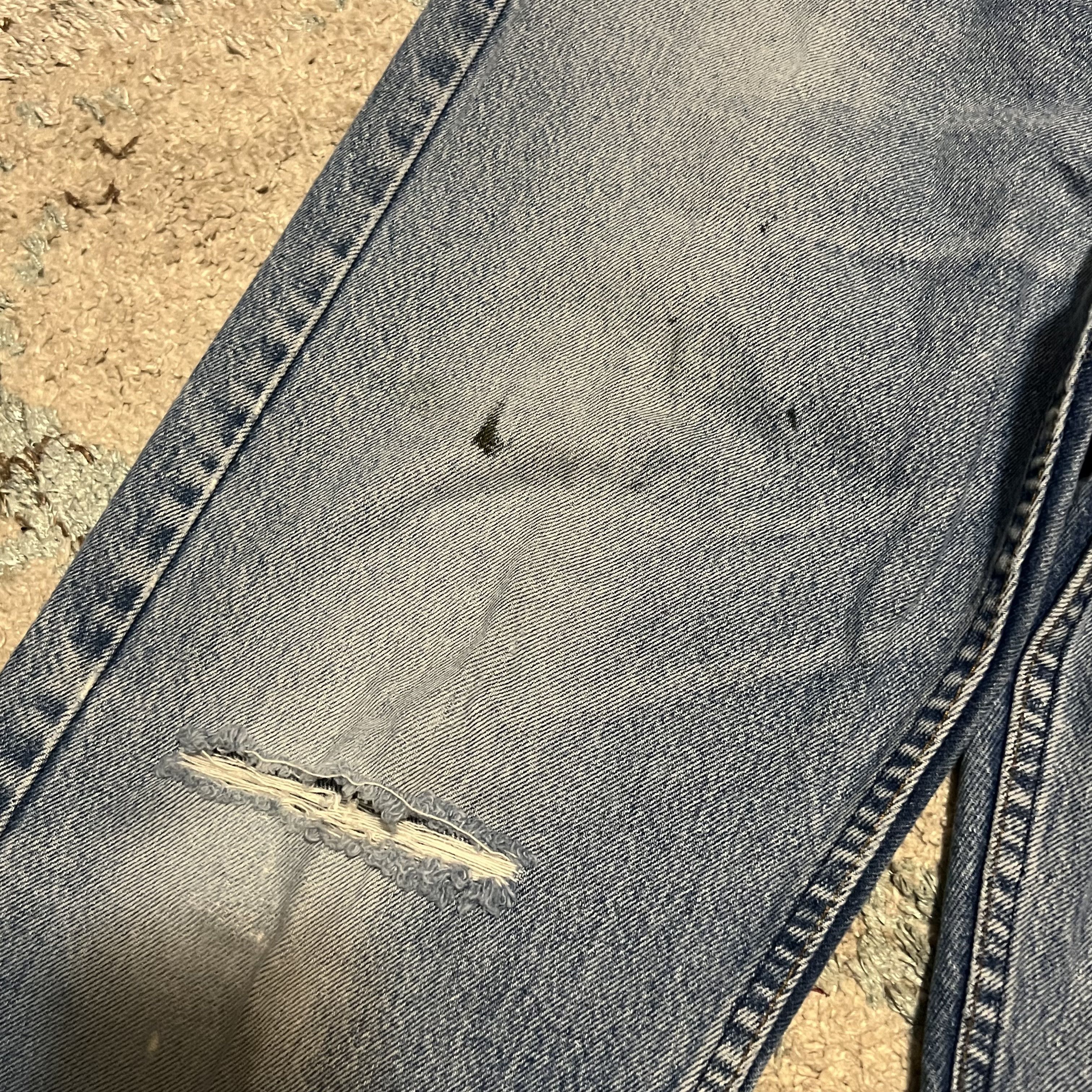 Levi's × Vintage Vintage Levi's 505 Orange Tab Jeans Straight Leg 35x31 90s Size US 35 - 8 Thumbnail